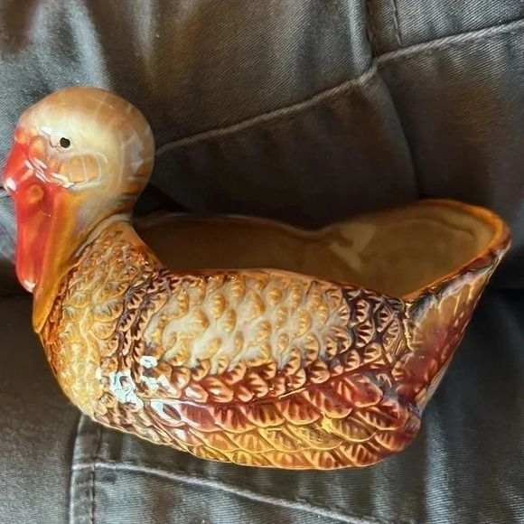 Better Homes & Gardens 2 Heritage Collection Harvest Stoneware Turkeys Set of 2 - Picture 1 of 13